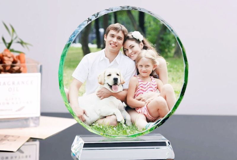 Glass trophy custom