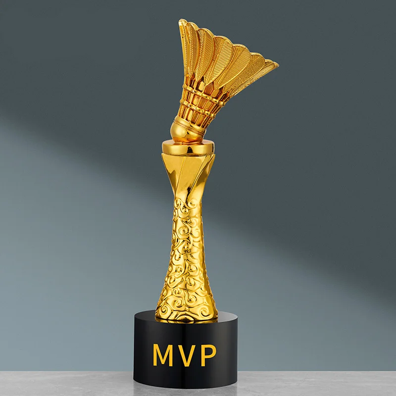 Badminton Trophy 3D Metal Sport Award