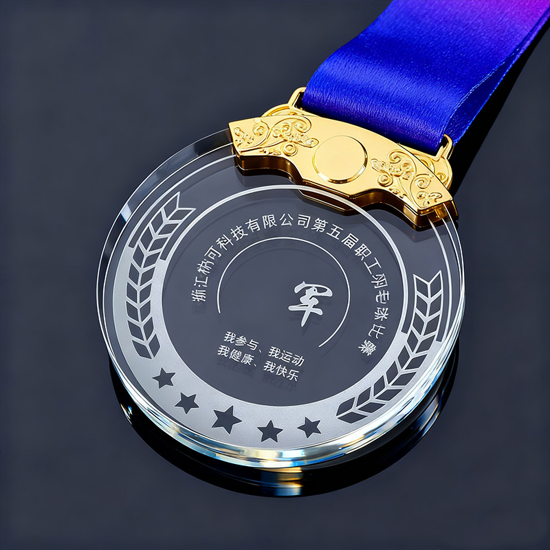 clear acrylic medals
