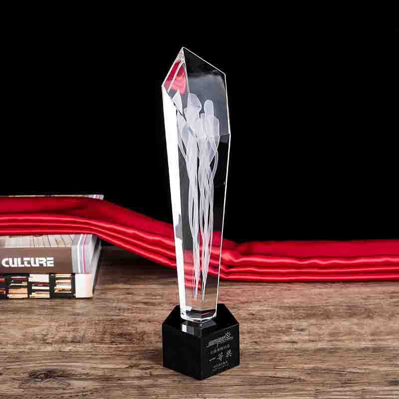 3D Crystal Inside Sculpture Trophy