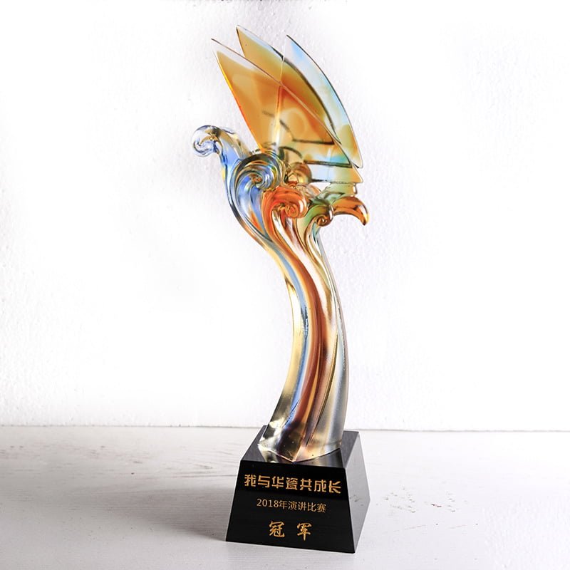 Achievement Award Glazed Trophy