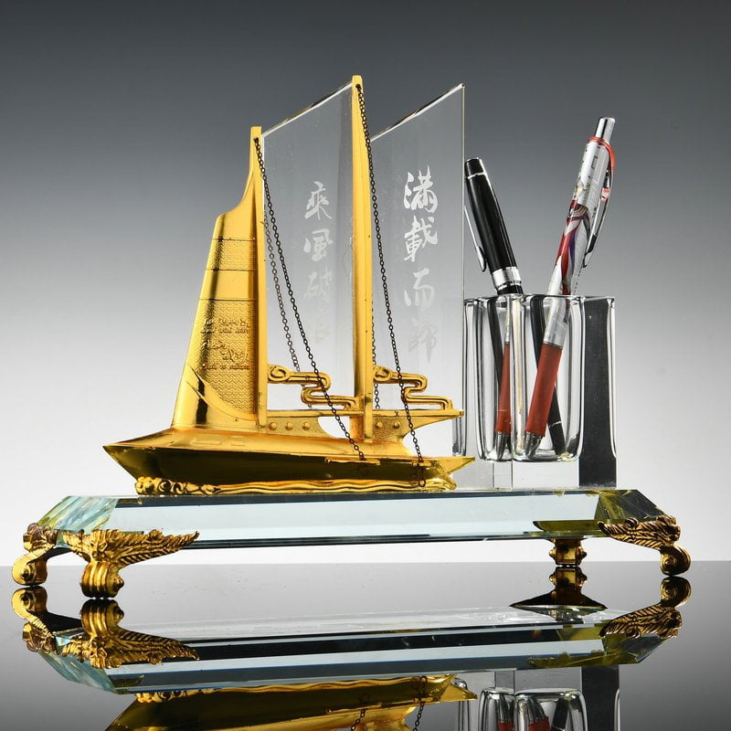 Crystal Sail Pencil Holder