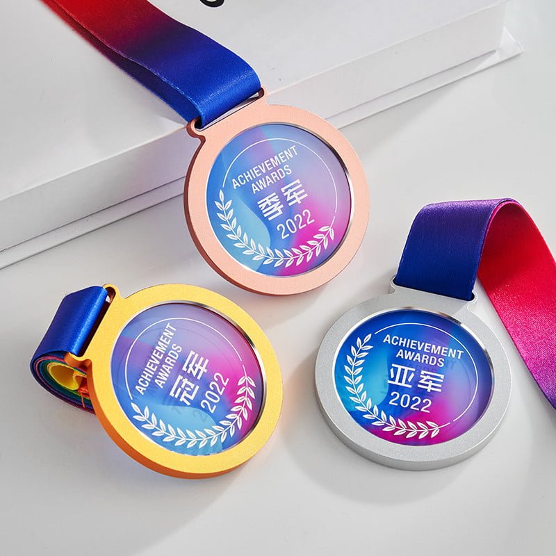 Crystal medals for the winners and runners-up