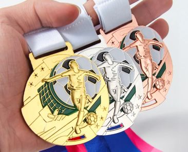 Football medal custom