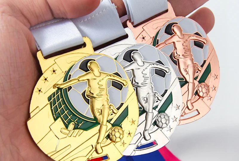 Football medal custom