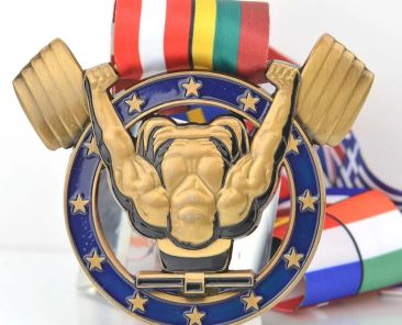 Weightlifting medal custom