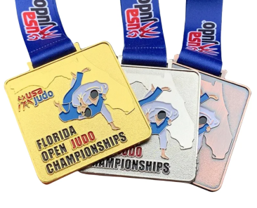 Judo medal custom