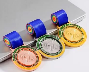 Gold, silver and bronze medal custom