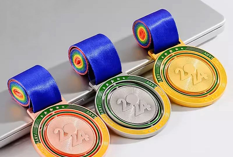 Gold, silver and bronze medal custom