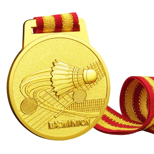 Badminton medal custom