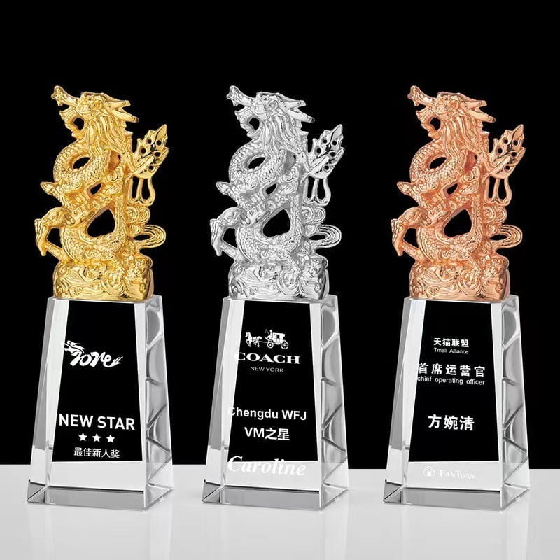 Gold, Silver and Bronze Year of the Dragon Best Newcomer Awards