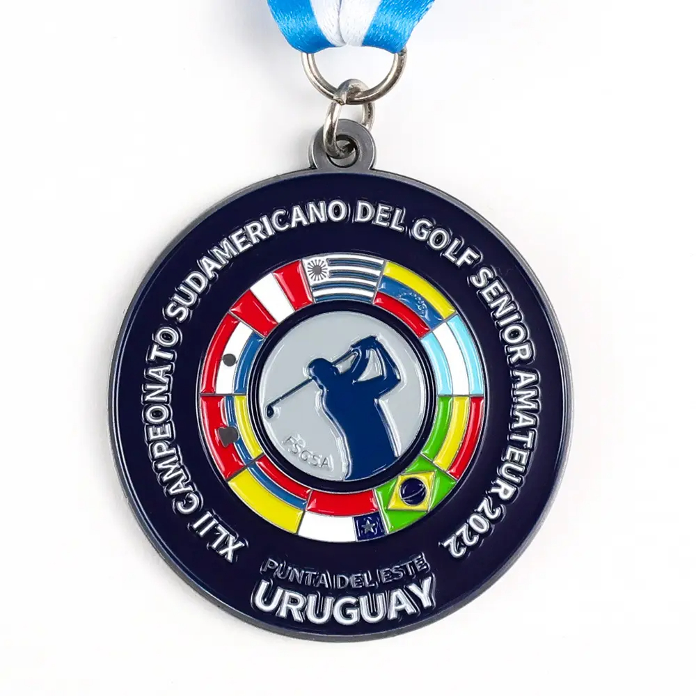 Metal golf medal