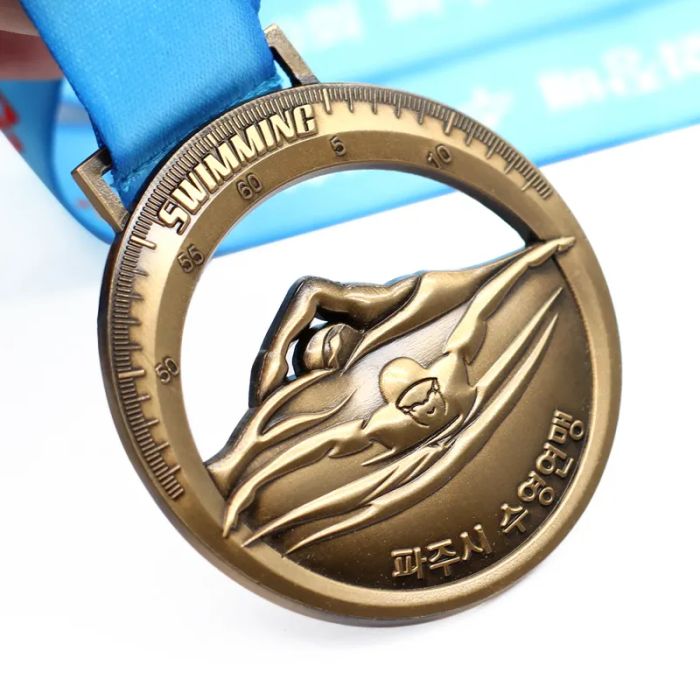 Swimming medal custom
