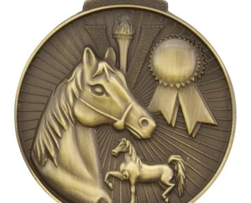 Equestrian medal custom