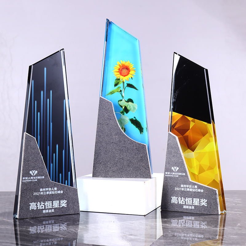 High Tile Stellar Crystal Marble Trophy