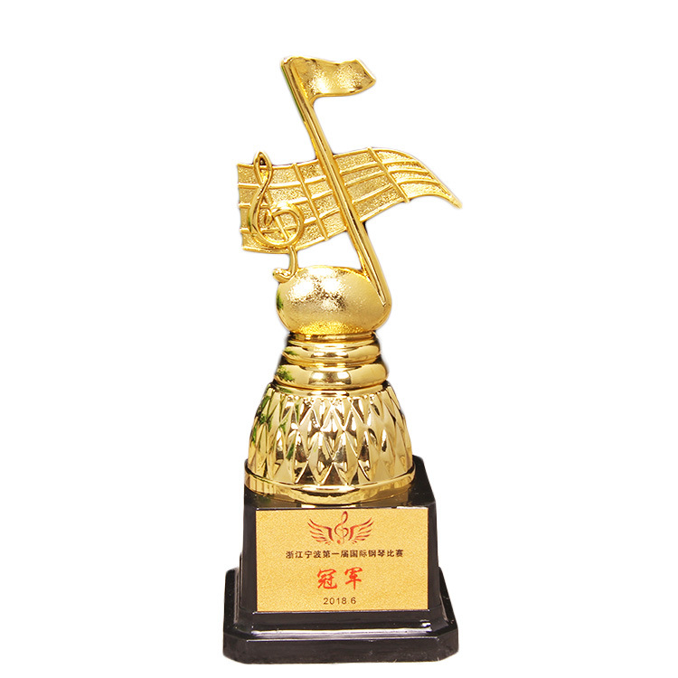 Resin music trophy