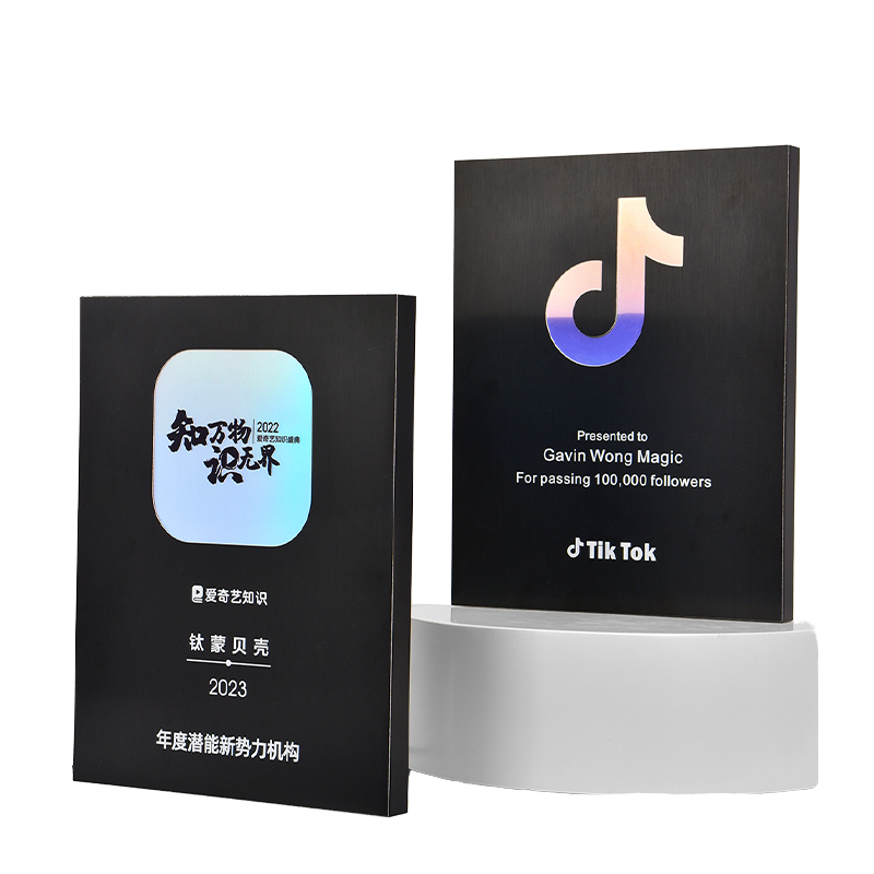 tiktok plaque Awards