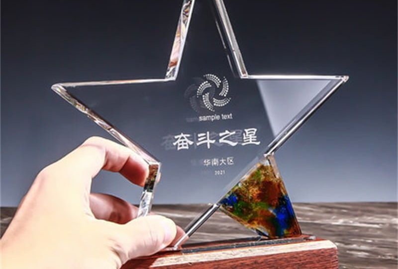 3D Glass Award for Star of 100-Day Struggle
