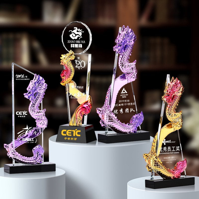 Year of the Dragon Crystal Award