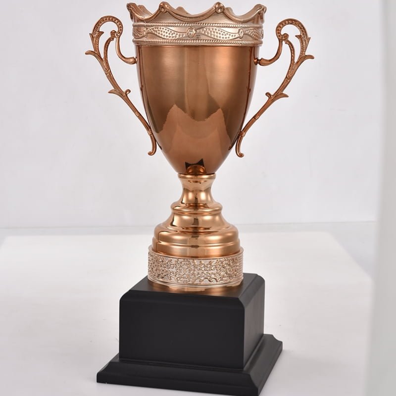 Zinc alloy third place bronze trophy