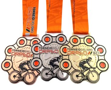 Cycling medal custom