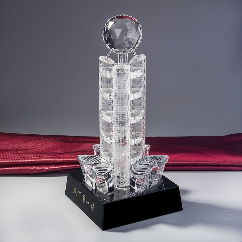 Crystal 3D Inside Sculpture Tower Ornament