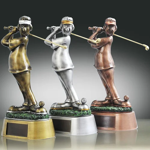 Hole in One Golf Trophy 3D Customized