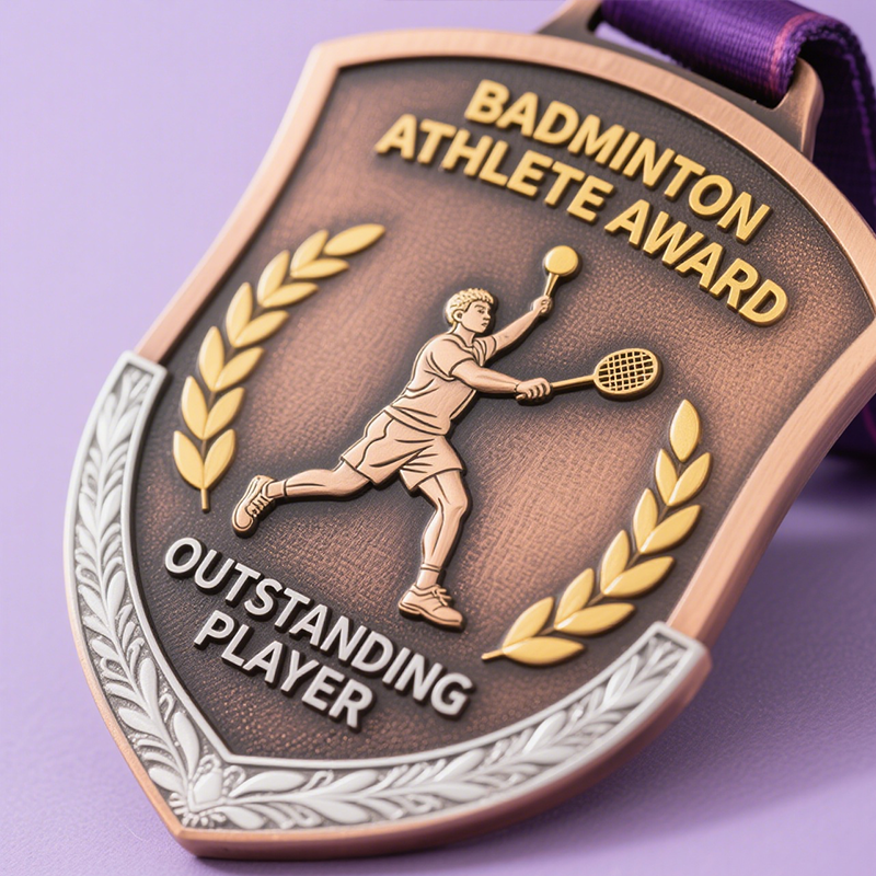 badminton medal design